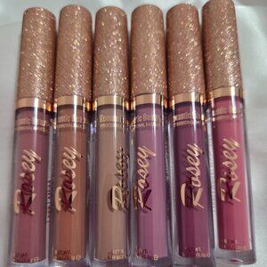 Lot of 6 pcs Romantic Beauty Rosey Matte Liquido Nude and Pink  Liquid Lipsticks